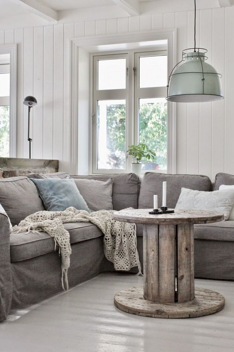 42+ Comfy Farmhouse Shabby Chic Living Room Decor Ideas ...